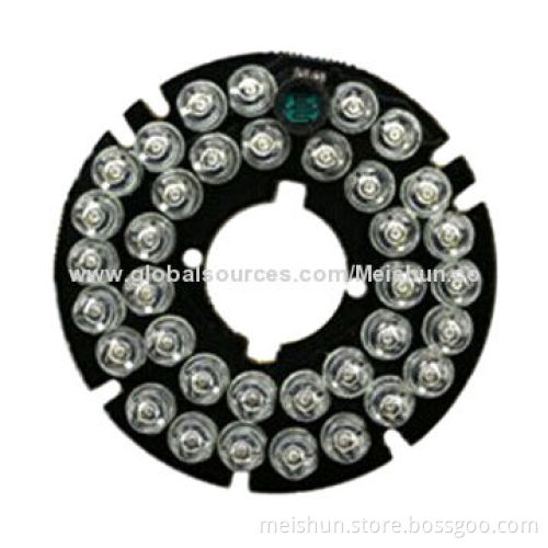 36-piece IR LED small lens 60° CCTV camera IR board